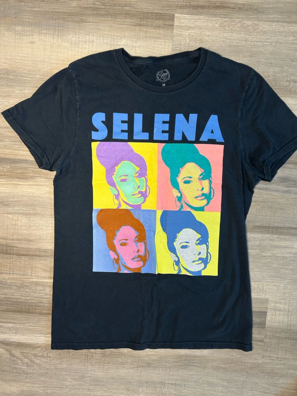 Black Selena Graphic Tee - Icon Pop Art Women’s Top